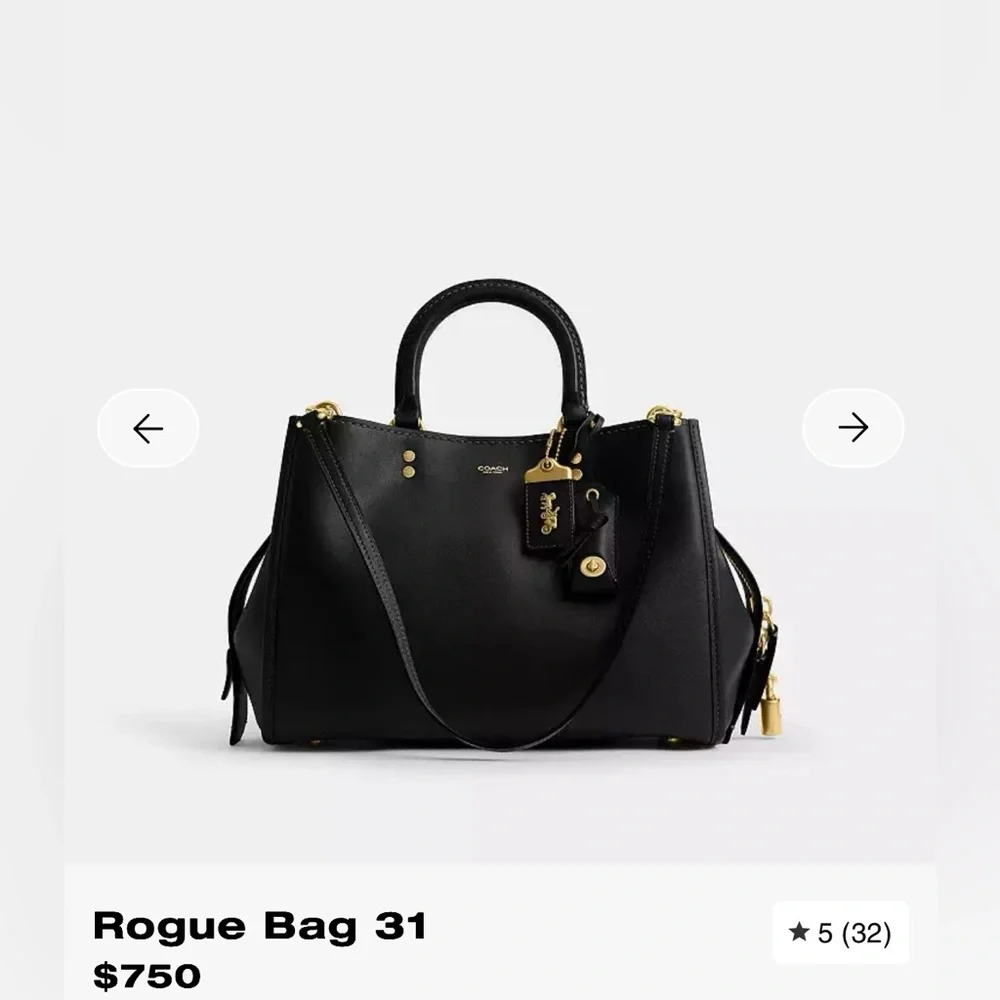 Coach Rogue 31 Black Leather - Picture 15 of 15